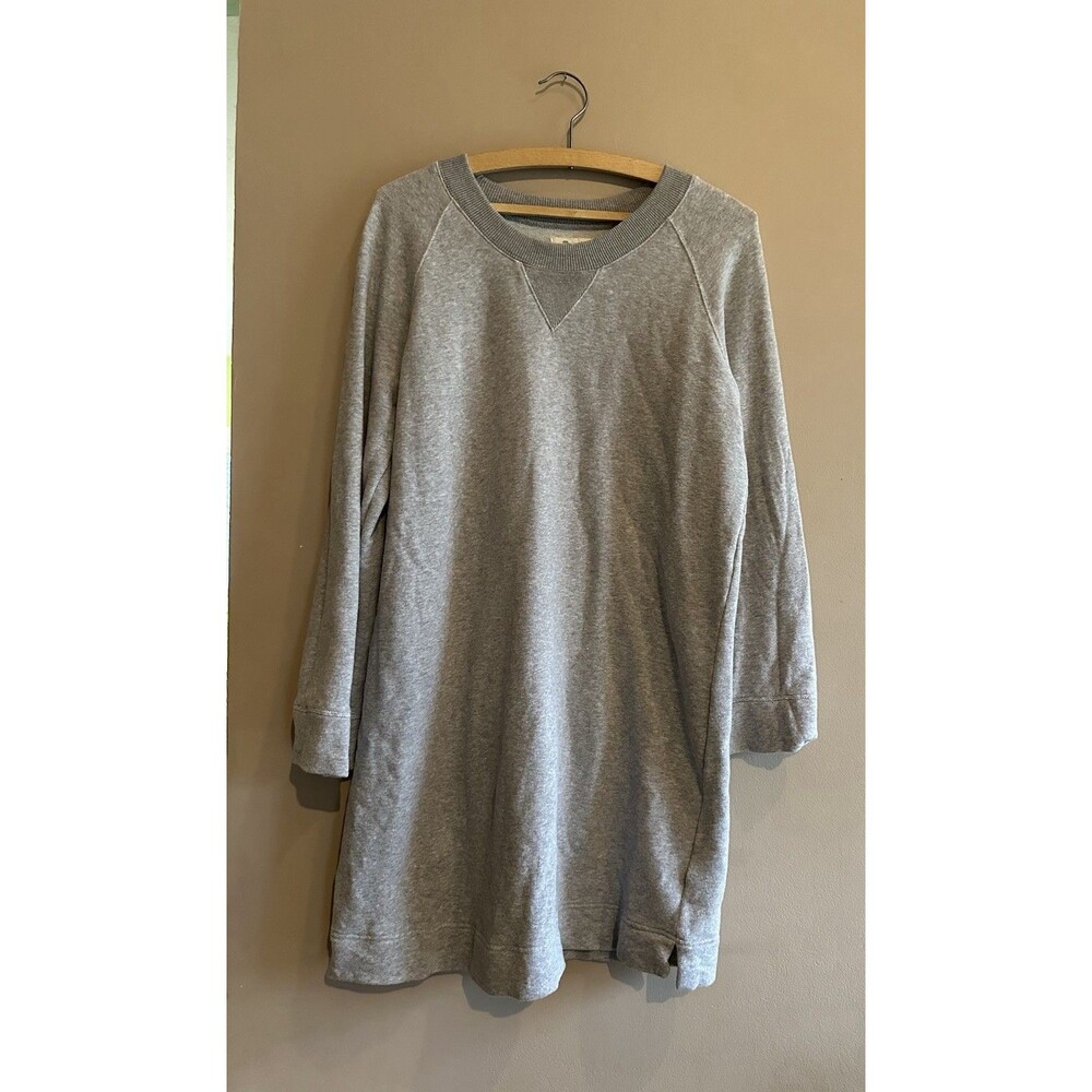 Madewell Sweatshirt Dress Cotton Womens Size Small Gray Comfy Boho Leisure Cozy - Picture 1 of 5